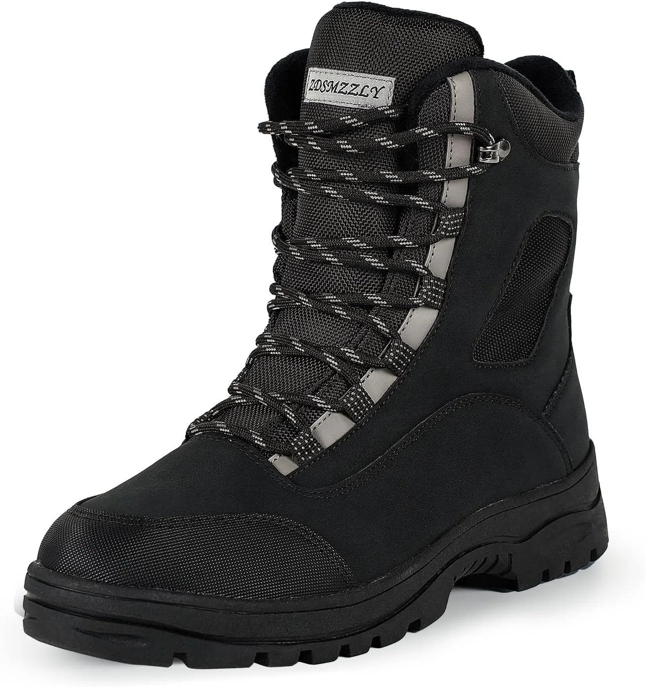 Waterproof Snow Boots for Men - Men's Winter Boots, Warm Fur Lined Men's Snow Boots Slip Resistance Lightweight for Outdoor Hiking Work