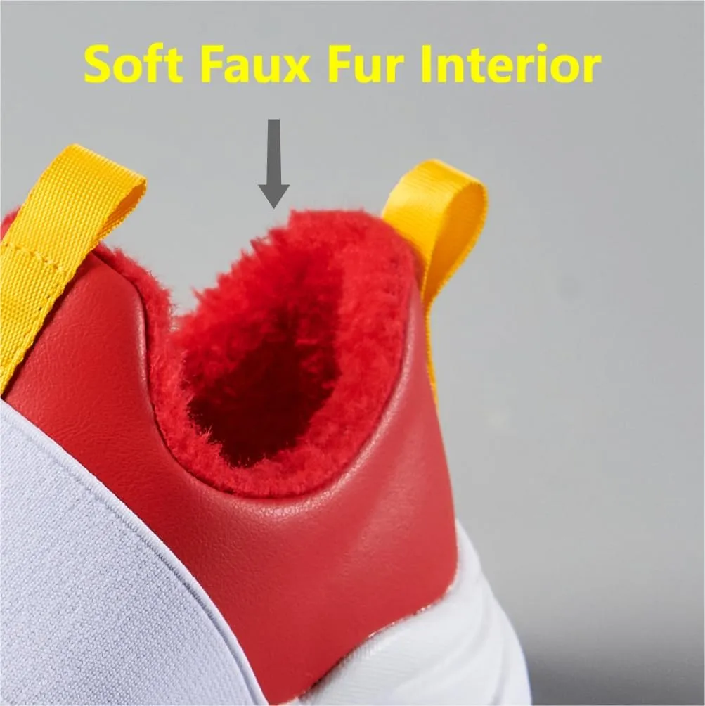 Winter Shoes for Boys Girls Kids Red Color Sneaker with Sonic Birthday Supplies Rings and Gems