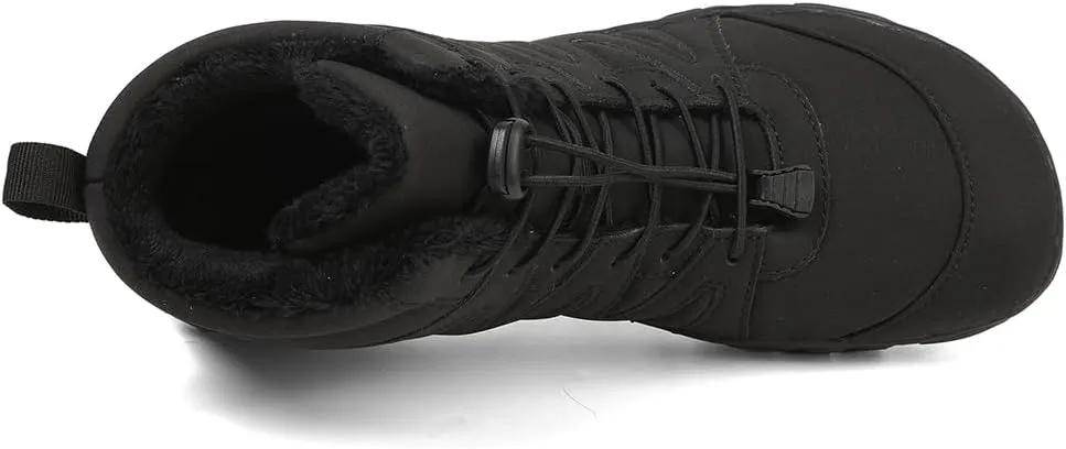 Winter Snow Boots for Women Men Hike Barefoot Shoes Minimalist Winter Snow Boots Zero Drop & Wide Toe Box & Waterproof Fur Lining Snow Booties Warm Hike Shoes