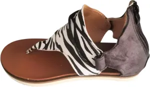 Woman Sandals Flip Flops Falt Flat Sandals for Women Dressy Summer Retro Cover Heel Casual Leopard Gladiator