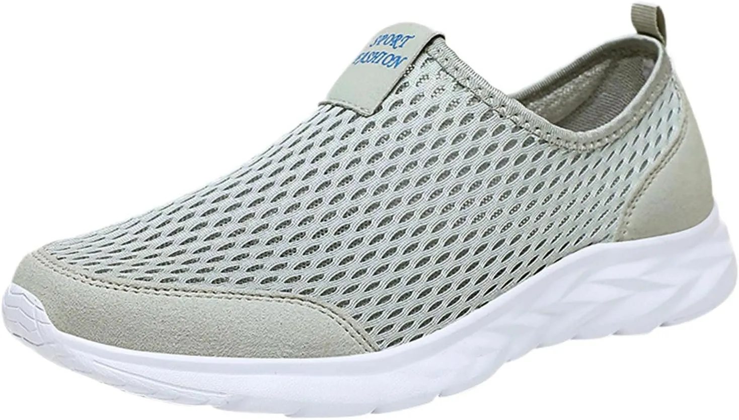 Women Casual Slip On Sneakers Breathable Knit Walking Shoes Lightweight Loafers Non Slip Comfortable Flats