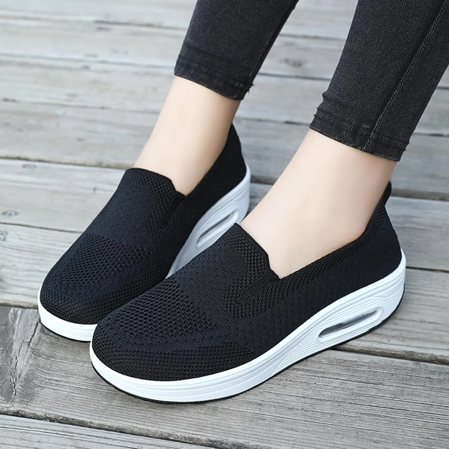 Women's Breathable Orthopedic Air Cushion Sneakers for Comfortable Casual Walking Shoes