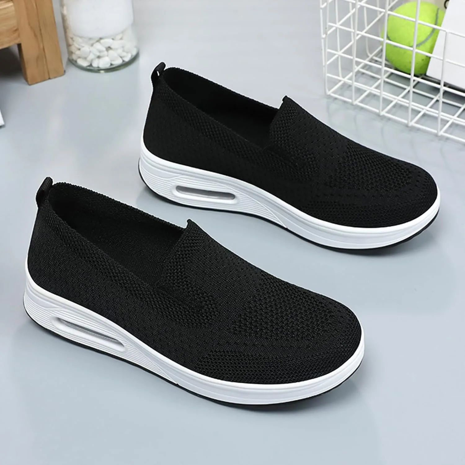 Women's Breathable Orthopedic Air Cushion Sneakers for Comfortable Casual Walking Shoes