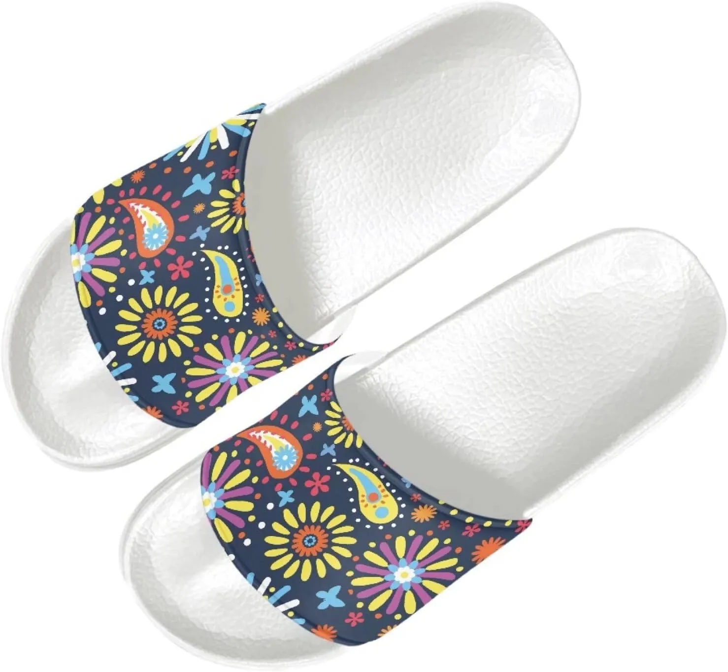 Women's Casual Slide Sandals,Non-Slip Open Toe Womens Slide Sandals for Bathroom,Indoor Home,Pool,Beach