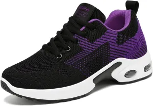 Women's Casual Sneakers – Lightweight, Breathable Non-Slip Walking Shoes for Work, Nursing, Running, and Everyday Use