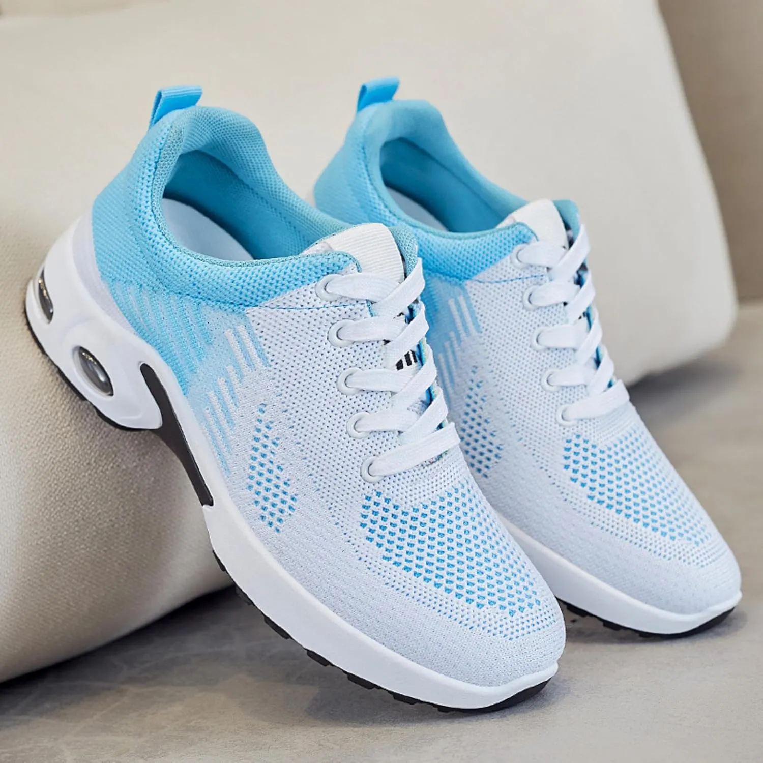 Women's Casual Sneakers – Lightweight, Breathable Non-Slip Walking Shoes for Work, Nursing, Running, and Everyday Use