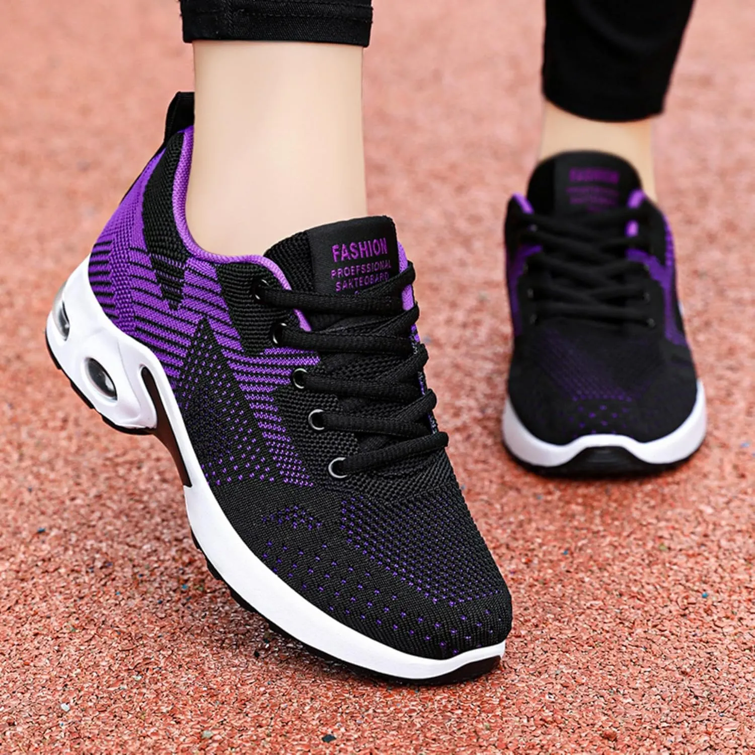 Women's Casual Sneakers – Lightweight, Breathable Non-Slip Walking Shoes for Work, Nursing, Running, and Everyday Use