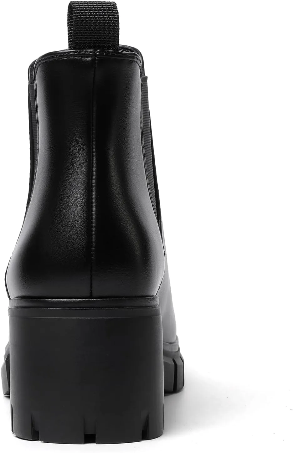 Women's Chelsea Boots Lug Sole Chunky Heel Slip on Ankle Booties
