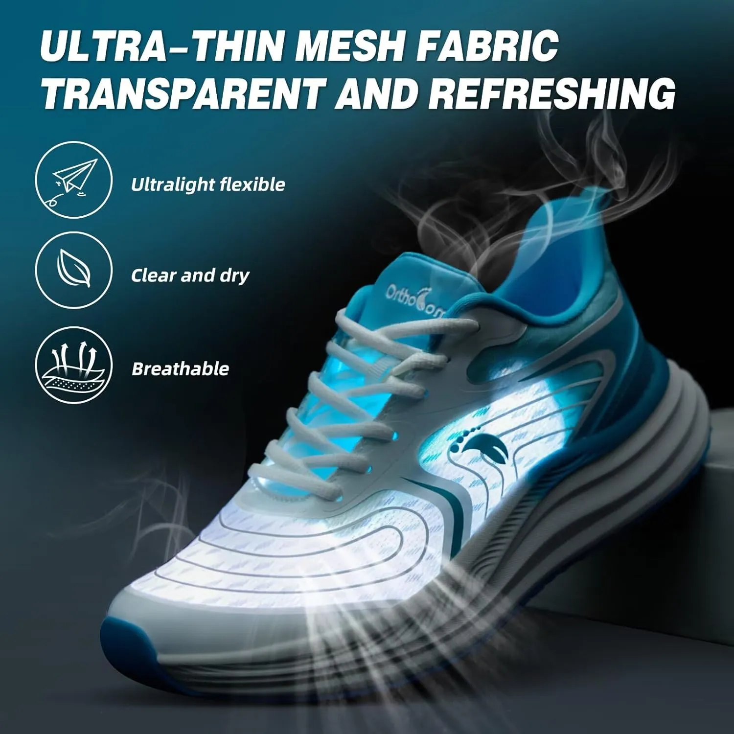 Women's Orthopedic Road Running Shoes: Comfortable Casual Arch Support Plantar Fasciitis Athletic Sneakers, High Arch Flat Feet Tennis Sports Work Walking Shoes for Foot and Heel Pain Relief