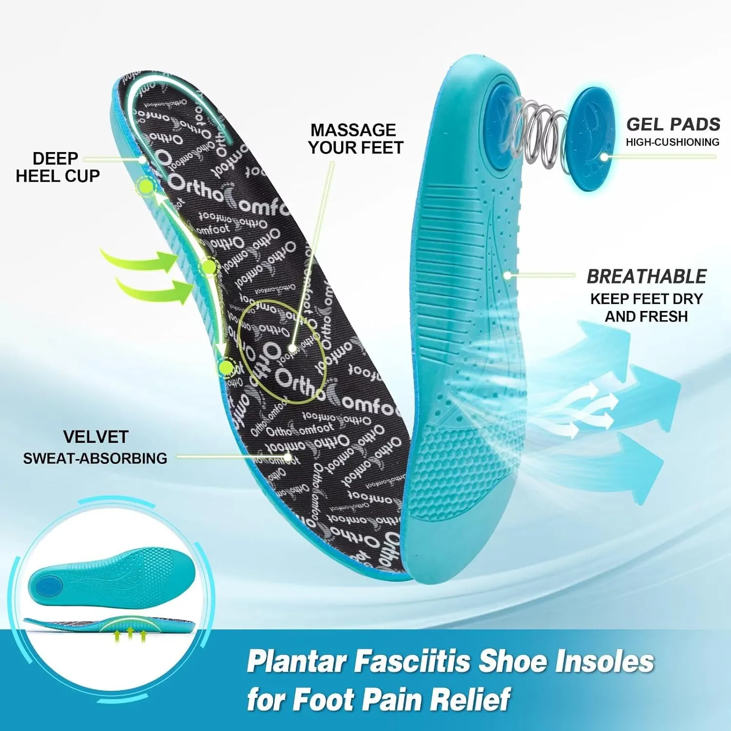 Women's Orthopedic Road Running Shoes: Comfortable Casual Arch Support Plantar Fasciitis Athletic Sneakers, High Arch Flat Feet Tennis Sports Work Walking Shoes for Foot and Heel Pain Relief