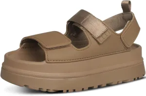 Womens Platform Sandals Flat Sandals Women Sandals with Back Strap Summer Footbed Sandals Adjustable Leather Slip On