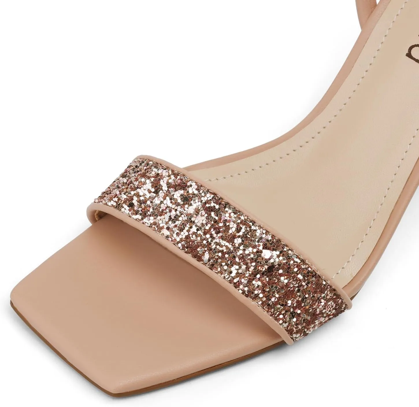 Womens Sandals Glitter Strappy High Heels Sandals Stiletto Heeled Sandals Ankle Strap Heels for Women Party Wedding Daily Wear Prom Sandals Shoes