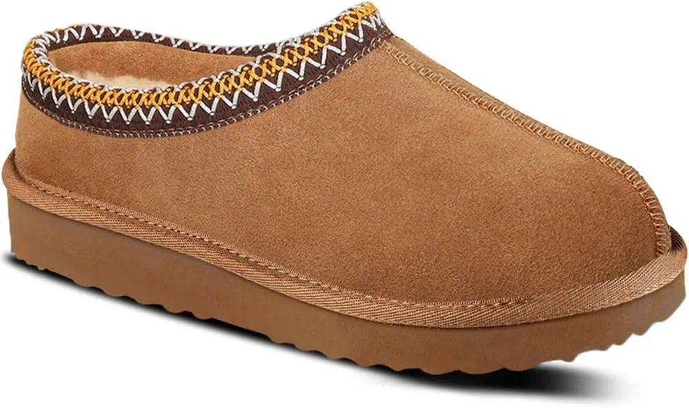 Women's Slippers Platform Mini Boots For Women Ankle Boots Suede Fleece-Lined Indoor and Outdoor Anti-Slip Slippers
