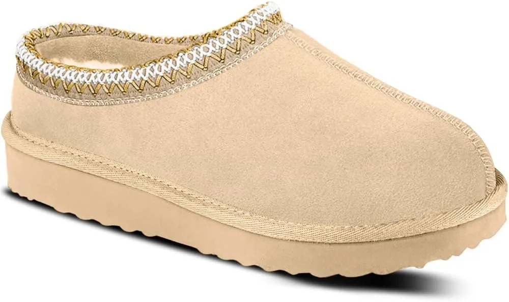 Women's Slippers Platform Mini Boots For Women Ankle Boots Suede Fleece-Lined Indoor and Outdoor Anti-Slip Slippers