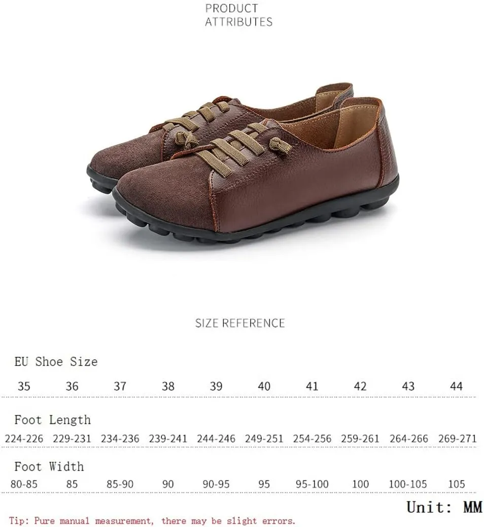Women's Sneakers Non Slip Shoes Casual Shoes,Lace up Shoes Leather