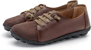 Women's Sneakers Non Slip Shoes Casual Shoes,Lace up Shoes Leather