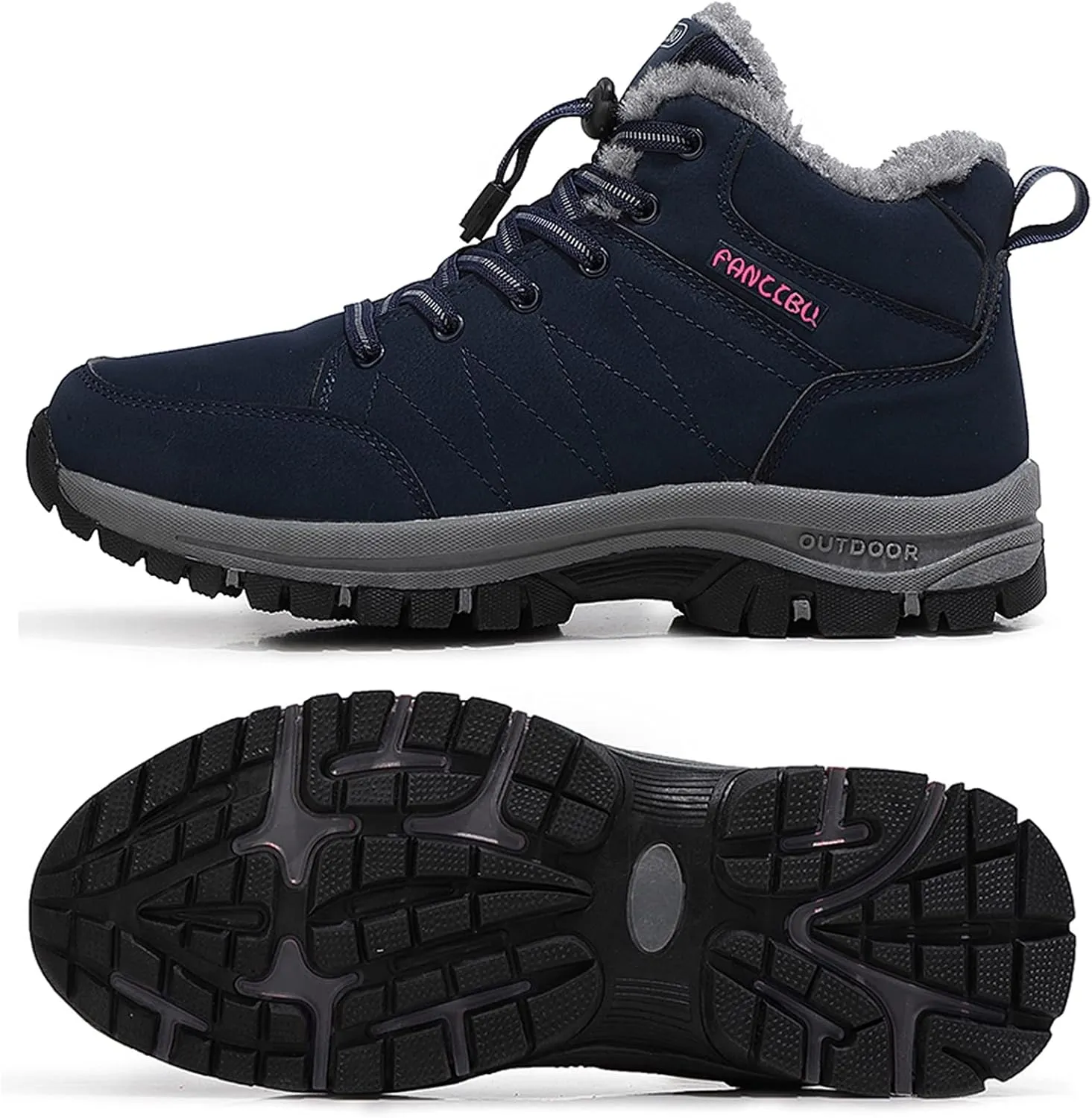Women's Snow Boots Fur Lined Warm Ankle Boot Waterproof Anti-Slip Winter Outdoor Sports Shoes…