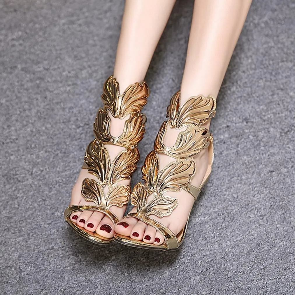 Women's Stilettos High Heel Sandals Gladiator Open Toe Ankle Strap Wedding Party Dress Heeled Sandal