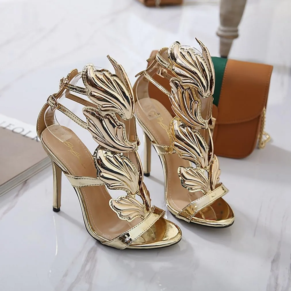 Women's Stilettos High Heel Sandals Gladiator Open Toe Ankle Strap Wedding Party Dress Heeled Sandal
