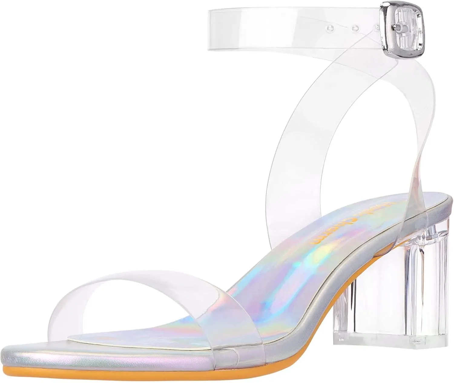 Women's Strappy Chunky Block Low Heeled Sandals 2 Inch Open Toe Ankle Strap High Heel Dress Sandals Daily Work Party Shoes
