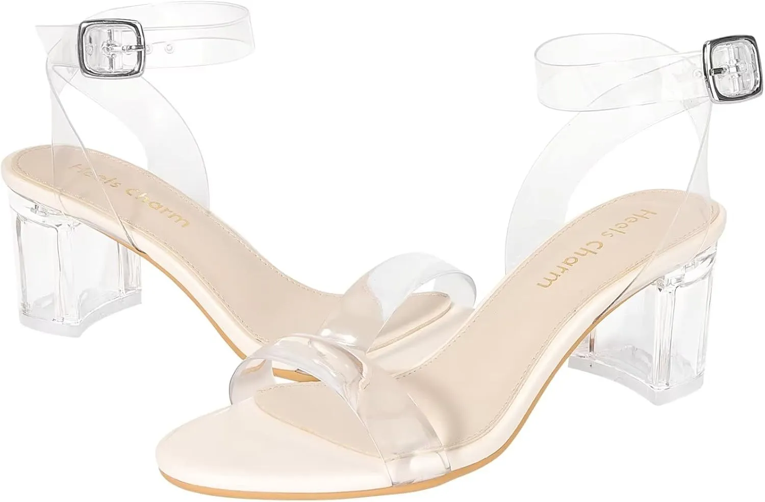 Women's Strappy Chunky Block Low Heeled Sandals 2 Inch Open Toe Ankle Strap High Heel Dress Sandals Daily Work Party Shoes