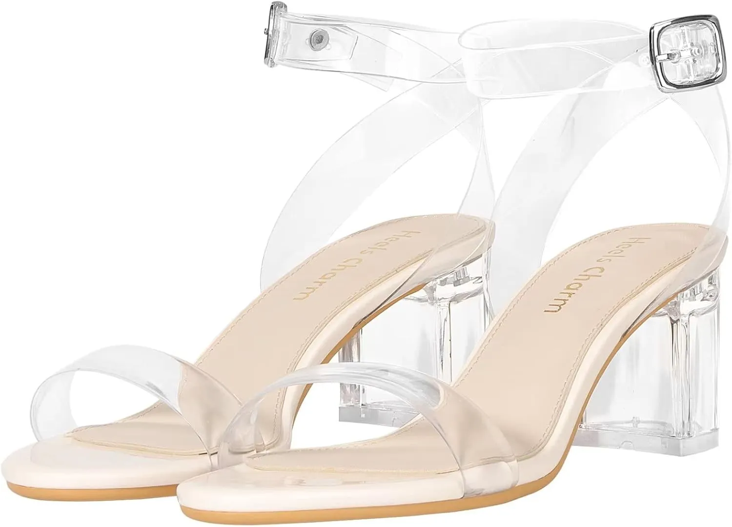 Women's Strappy Chunky Block Low Heeled Sandals 2 Inch Open Toe Ankle Strap High Heel Dress Sandals Daily Work Party Shoes