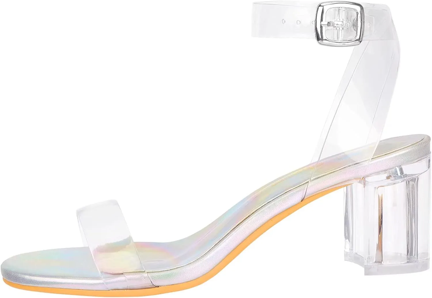 Women's Strappy Chunky Block Low Heeled Sandals 2 Inch Open Toe Ankle Strap High Heel Dress Sandals Daily Work Party Shoes
