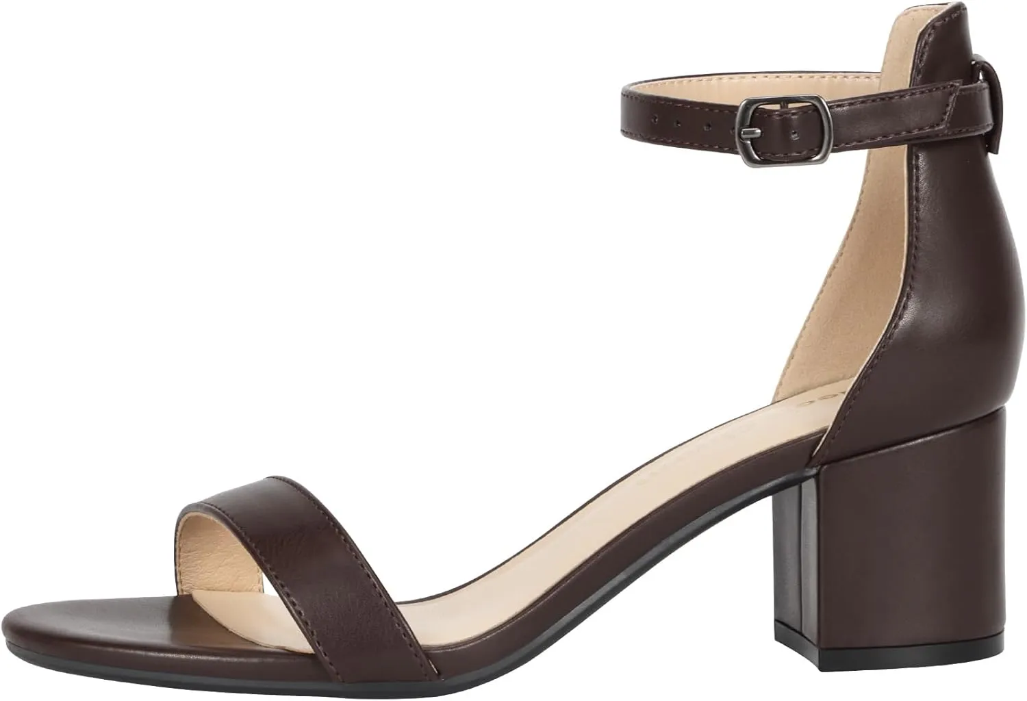 Women's Strappy Chunky Block Low Heeled Sandals 2 Inch Open Toe Ankle Strap High Heel Dress Sandals Daily Work Party Shoes