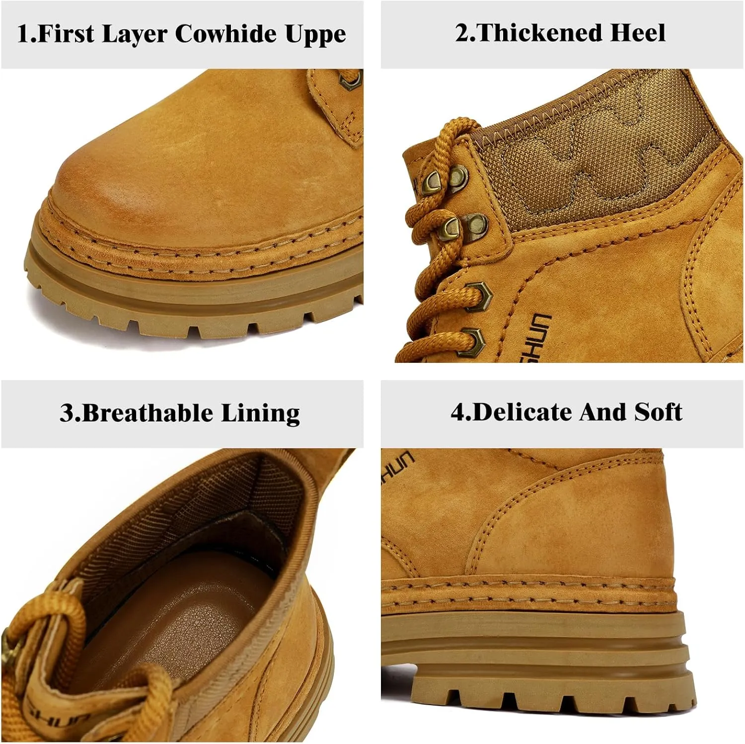 Work Boots Mens Womens Tactical Hiking Waterproof with Non Slip Comfortabe Outdoor Shoes