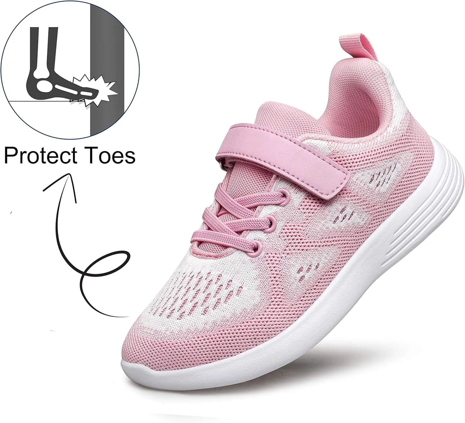 YHOON Boys Girls Sneakers Kids Sports Running Walking Shoes for Toddler/Little Kid/Big Kid