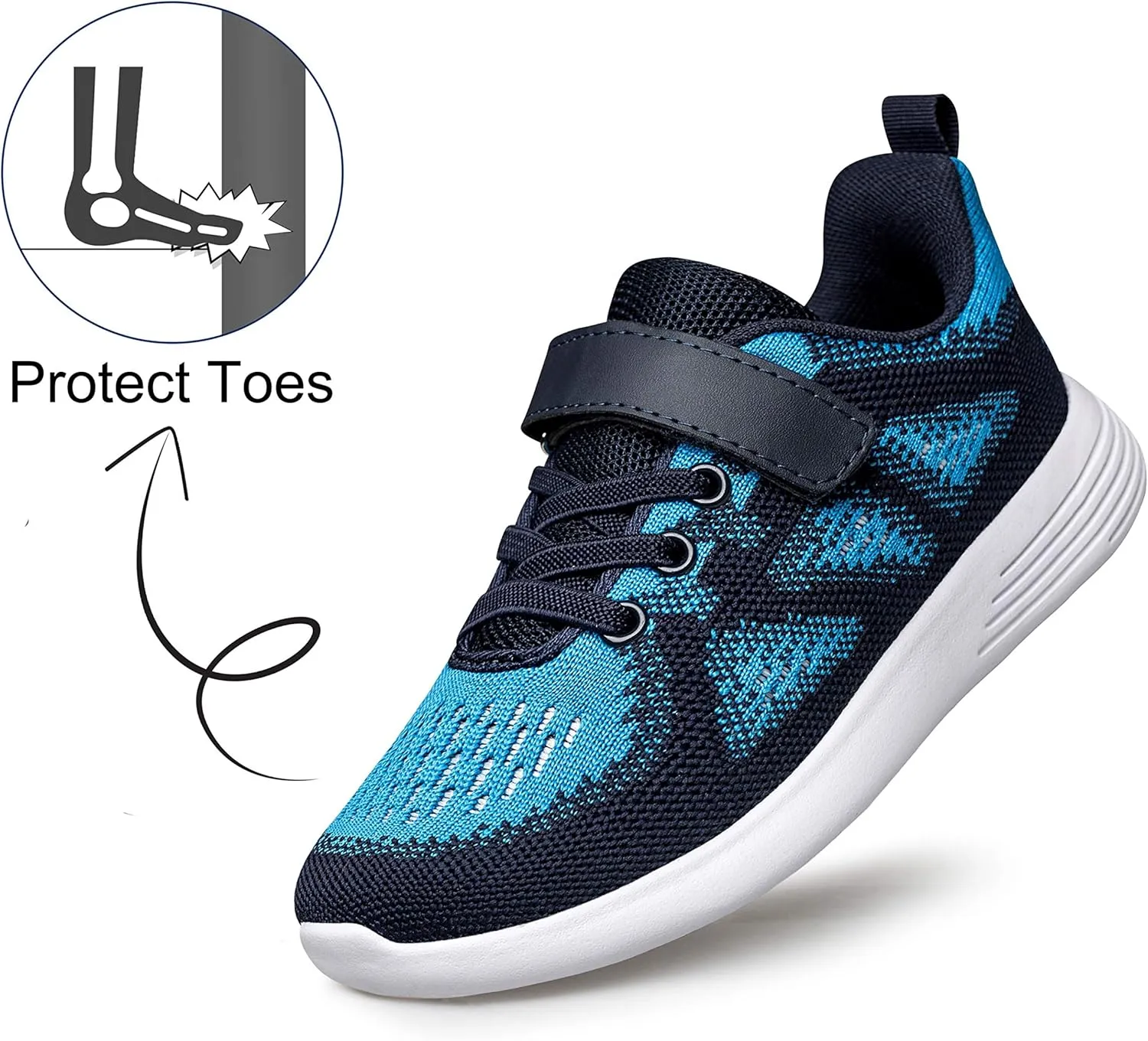 YHOON Boys Girls Sneakers Kids Sports Running Walking Shoes for Toddler/Little Kid/Big Kid