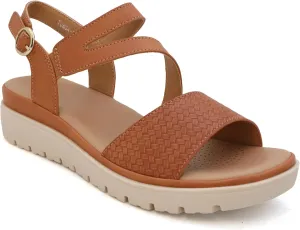 YOKI TUNSA-20 Women’s Comfort Strappy Wedge Sandals with Arch Support, Platform Sandals Women, Women's Sandals Dressy Comfortable, Summer Sandals