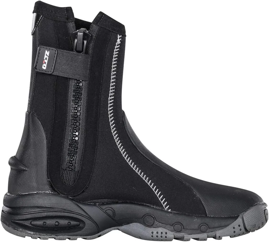 ZCCO 5mm Neoprene Diving Boots with Anti-Slip Rubber Sole, Scuba Snorkeling Boots, Ideal for Water Sports, Black